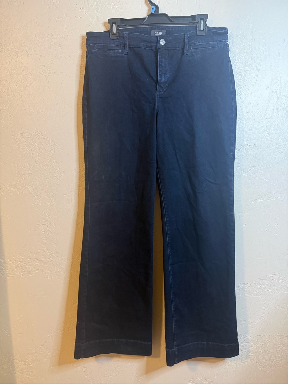 NYDJ Dark Navy Wide-Leg Jeans